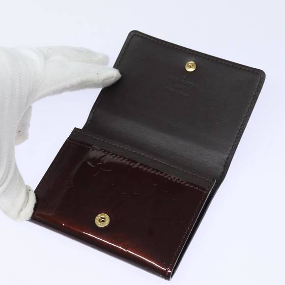 LOUIS VUITTON Vernis Anvelop Cult De Vuitto Case Amarante M91409 LV Auth am6684 - Picture 9 of 16